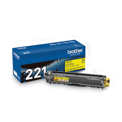 TN221Y Toner, 1,400 Page-Yield, Yellow-(BRTTN221Y)