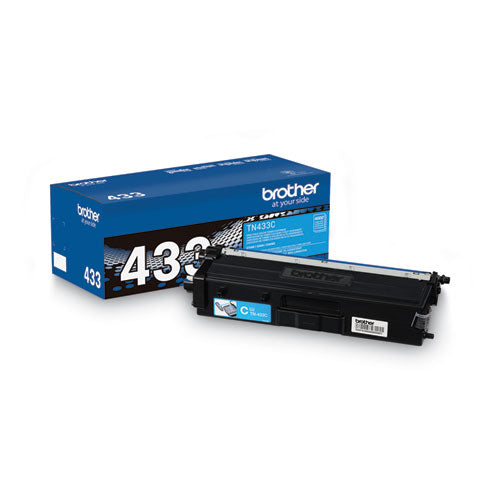 TN433C High-Yield Toner, 4,000 Page-Yield, Cyan-(BRTTN433C)