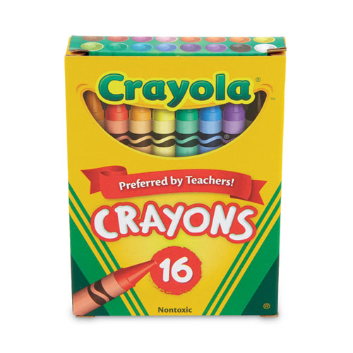 Classic Color Crayons, Tuck Box, 16 Colors-(CYO520016)