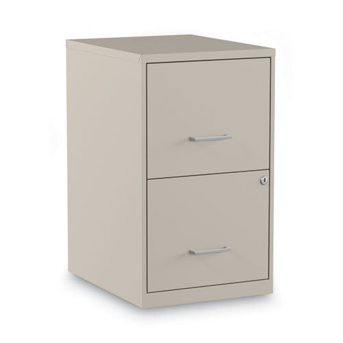 Soho Vertical File Cabinet, 2 Drawers: File/File, Letter, Putty, 14" x 18" x 24.1"-(ALESVF1824PY)