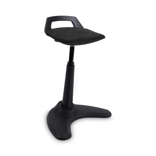 Alera AdaptivErgo Sit to Stand Perch Stool, Supports Up to 250 lb, Black-(ALEAE35PSBK)