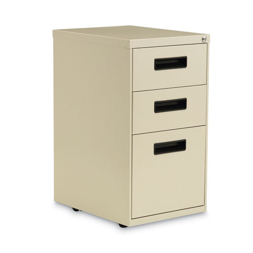 File Pedestal, Left or Right, 3-Drawers: Box/Box/File, Legal/Letter, Putty, 14.96" x 19.29" x 27.75"-(ALEPABBFPY)