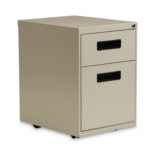 File Pedestal, Left or Right, 2-Drawers: Box/File, Legal/Letter, Putty, 14.96" x 19.29" x 21.65"-(ALEPABFPY)