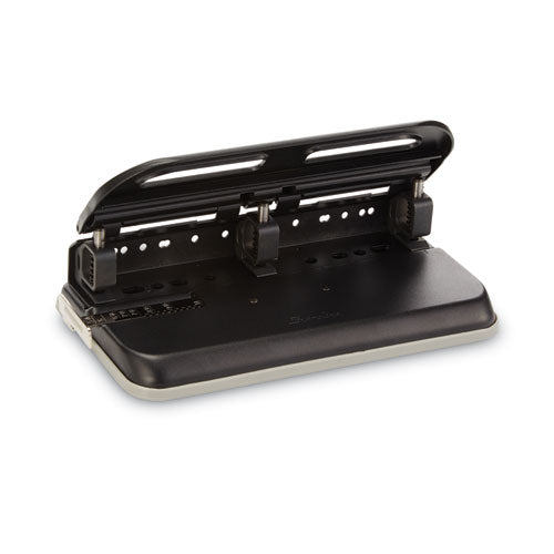 24-Sheet Easy Touch Two- to Seven-Hole Precision-Pin Punch, 9/32" Holes, Black-(SWI74150)