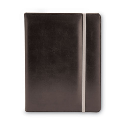 Padfolio, 8 1/2 x 11, Vinyl, Black-(UNV32663)