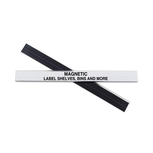 HOL-DEX Magnetic Shelf/Bin Label Holders, Side Load, 0.5 x 6, Clear, 10/Box-(CLI87207)