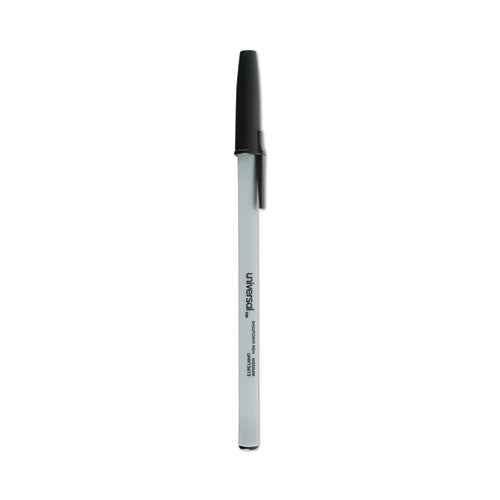 Ballpoint Pen Value Pack, Stick, Medium 1 mm, Black Ink, Gray Barrel, 60/Pack-(UNV15613)