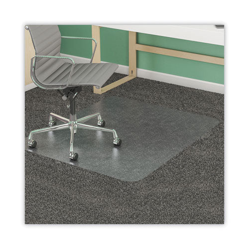 SuperMat Frequent Use Chair Mat for Medium Pile Carpet, 36 x 48, Rectangular, Clear-(DEFCM14142)