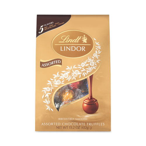 Lindor Assorted Truffles Platinum Bag, 15 oz, 36 Pieces, Ships in 1-3 Business Days-(GRR30101027)