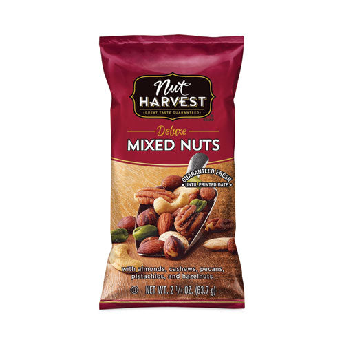 Deluxe Mixed Nuts, 2.25 oz Pouch, 8 Count, Ships in 1-3 Business Days-(GRR29500005)