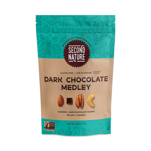 Dark Chocolate Medley Trail Mix, 26 oz Resealable Pouch, Ships in 1-3 Business Days-(GRR28800003)