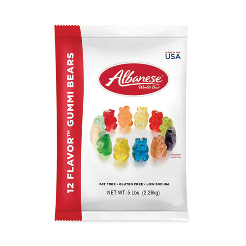 Gummi Bears, 5 lb Pouch, Assorted, Ships in 1-3 Business Days-(GRR20600001)