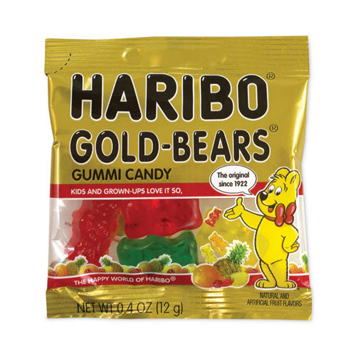 Goldbears Gummi Candy, 0.4 oz Pouches, Lemon Orange Pineapple Rasberry Strawberry, 54/Tub, Ships in 1-3 Business Days-(GRR20900181)