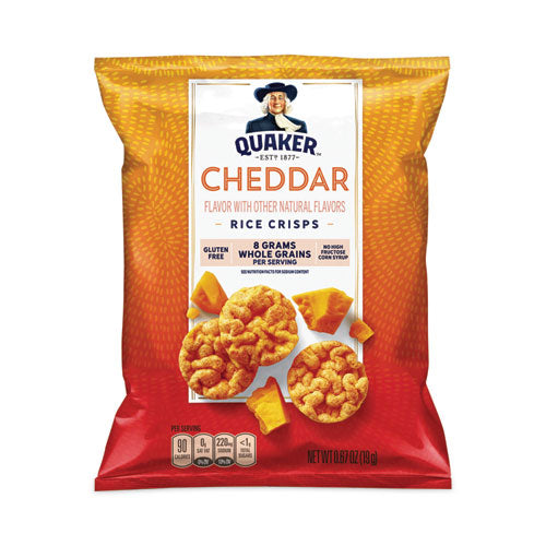 Rice Crisps, Cheddar Cheese, 0.67 oz Bag, 60 Bags/Box, Ships in 1-3 Business Days-(GRR29500051)