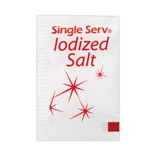 Iodized Salt Packet, 0.6 g Packet, 3,000/Box, Ships in 1-3 Business Days-(GRR20900355)