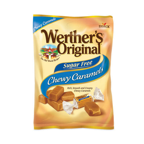 Sugar Free Chewy Caramel Candy, 1.46 oz Bag, 12/Pack, Ships in 1-3 Business Days-(GRR30200005)