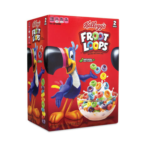 Froot Loops Breakfast Cereal, 43 oz Bag, 2 Bags/Box, Ships in 1-3 Business Days-(GRR22000900)