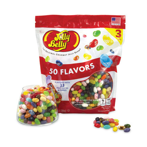 50 Flavors Jelly Beans Assortment, 3 lb Standup Bag, Ships in 1-3 Business Days-(GRR22000020)