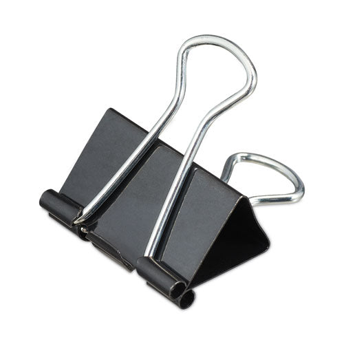 Binder Clips, Medium, Black/Silver, 12/Box-(UNV10210)