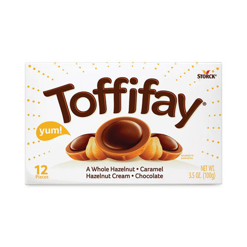 Toffifay Caramel Candy, 3.5 oz Box, 4/Pack, Ships in 1-3 Business Days-(GRR30200003)