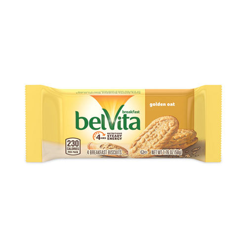 belVita Breakfast Biscuits, Golden Oat, 1.76 oz Pack, 12 Packs/Box, 3 Boxes, Ships in 1-3 Business Days-(GRR30700147)