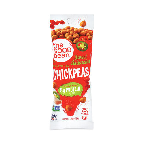 Grab+Go Sweet Sriracha Crunchy Chickpeas, 1.4 oz Bag, 10/Carton, Ships in 1-3 Business Days-(GRR30700268)