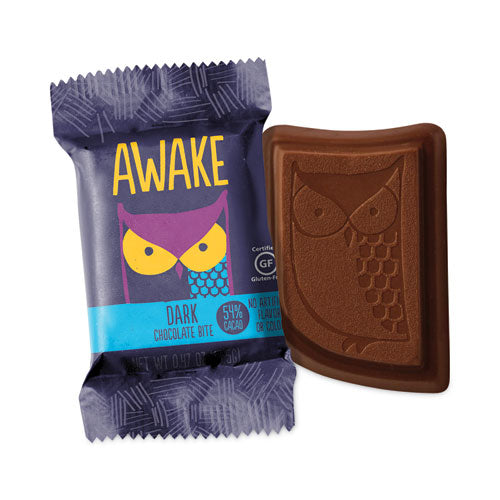 Caffeinated Dark Chocolate Bites, 0.46 oz Bars, 50 Bars/Box, Ships in 1-3 Business Days-(GRR30700314)