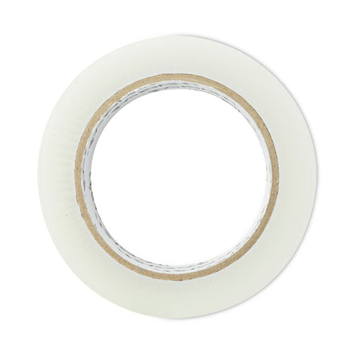 Deluxe General-Purpose Acrylic Box Sealing Tape, 3" Core, 1.88" x 109 yds, Clear, 12/Pack-(UNV66100)