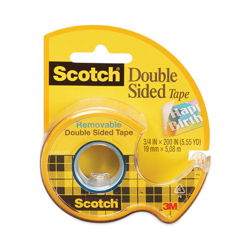 Double-Sided Removable Tape in Handheld Dispenser, 1" Core, 0.75" x 33.33 ft, Clear-(MMM667)