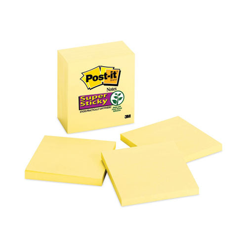 Pads in Canary Yellow, 3" x 3", 90 Sheets/Pad, 5 Pads/Pack-(MMM6545SSCY)