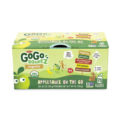 Fruit On The Go, Variety Applesauce, 3.2 oz Pouch, 20/Box, Ships in 1-3 Business Days-(GRR22000742)