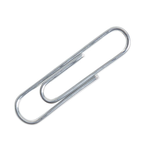 Paper Clips, Medium, Vinyl-Coated, Silver, 200 Clips/Box, 5 Boxes/Pack-(UBR3684U0624)