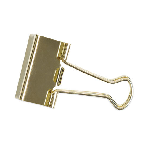 Binder Clips, Medium, Gold, 72/Pack-(UBR3600U0624)