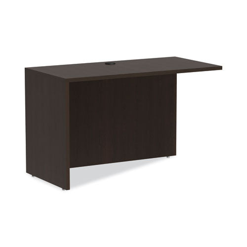 Alera Valencia Series Reversible Return/Bridge Shell, 47.25w x 23.63d x 29.5h, Espresso-(ALEVA354824ES)