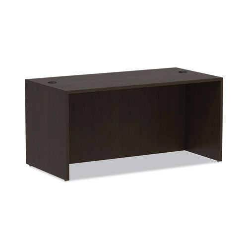 Alera Valencia Series Straight Front Desk Shell, 59.13" x 29.5" x 29.63", Espresso-(ALEVA216030ES)