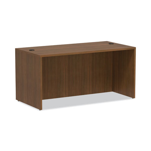 Alera Valencia Series Straight Front Desk Shell, 59.13" x 29.5" x 29.63", Modern Walnut-(ALEVA216030WA)