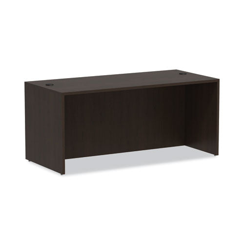 Alera Valencia Series Straight Front Desk Shell, 65" x 29.5" x 29.63", Espresso-(ALEVA216630ES)