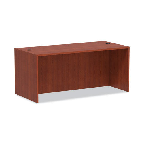 Alera Valencia Series Straight Front Desk Shell, 65" x 29.5" x 29.63", Medium Cherry-(ALEVA216630MC)