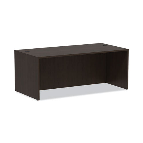 Alera Valencia Series Straight Front Desk Shell, 71" x 35.5" x 29.63", Espresso-(ALEVA217236ES)