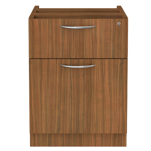 Alera Valencia Series Hanging Pedestal File, Left/Right, 2-Drawer: Box/File, Legal/Letter, Modern Walnut,15.63 x 20.5 x 19.25-(ALEVA552222WA)