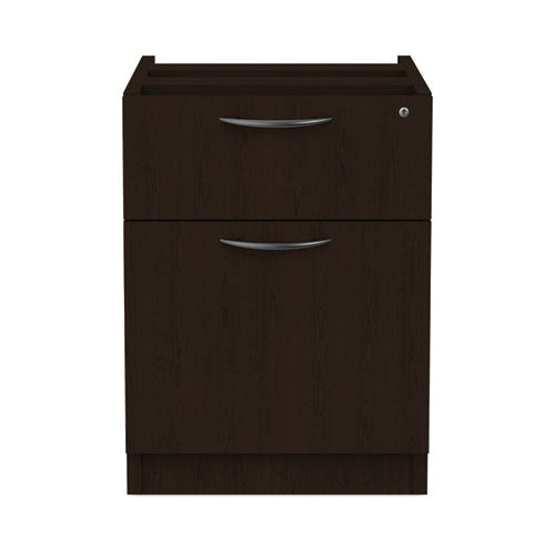 Alera Valencia Series Hanging Pedestal File, Left/Right, 2-Drawers: Box/File, Legal/Letter, Espresso, 15.63" x 20.5" x 19.25"-(ALEVA552222ES)