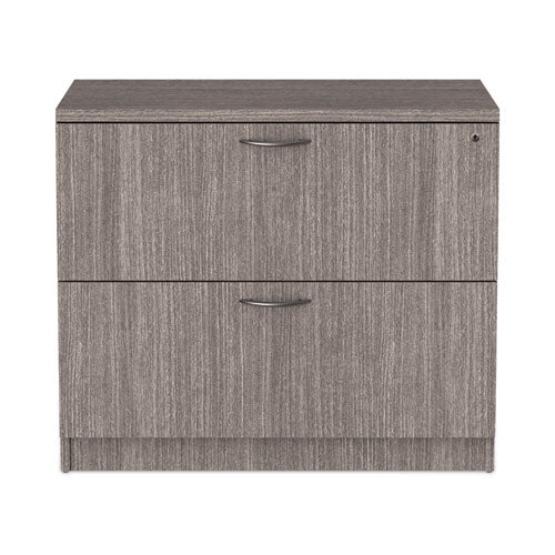 Alera Valencia Series Lateral File, 2 Legal/Letter-Size File Drawers, Gray, 34" x 22.75" x 29.5"-(ALEVA513622GY)