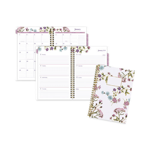 Summer Garden Weekly/Monthly Planner, Summer Garden Artwork, 8.5 x 5, Blue/Green/Purple Cover, 12-Month (Jan to Dec): 2023-(AAG1638200)