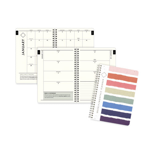 GreenPath Weekly/Monthly Planner, GreenPath Artwork, 8.5 x 5.5, White/Green Cover, 12 Month (Jan to Jan): 2023-(AAGGP31200)