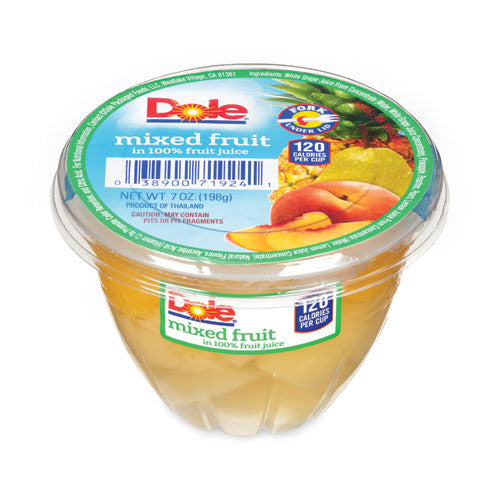 Mixed Fruit in 100% Fruit Juice Cups, Peaches/Pears/Pineapple, 7 oz Cup, 12/Box, Ships in 1-3 Business Days-(GRR20902549)