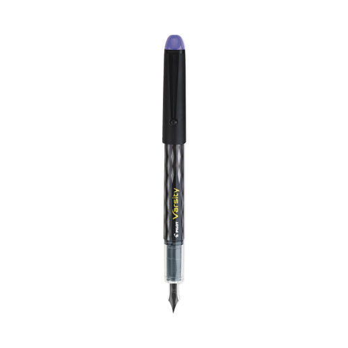 Varsity Fountain Pen, Medium 1 mm, Purple Ink, Gray Pattern Wrap-(PIL90008)