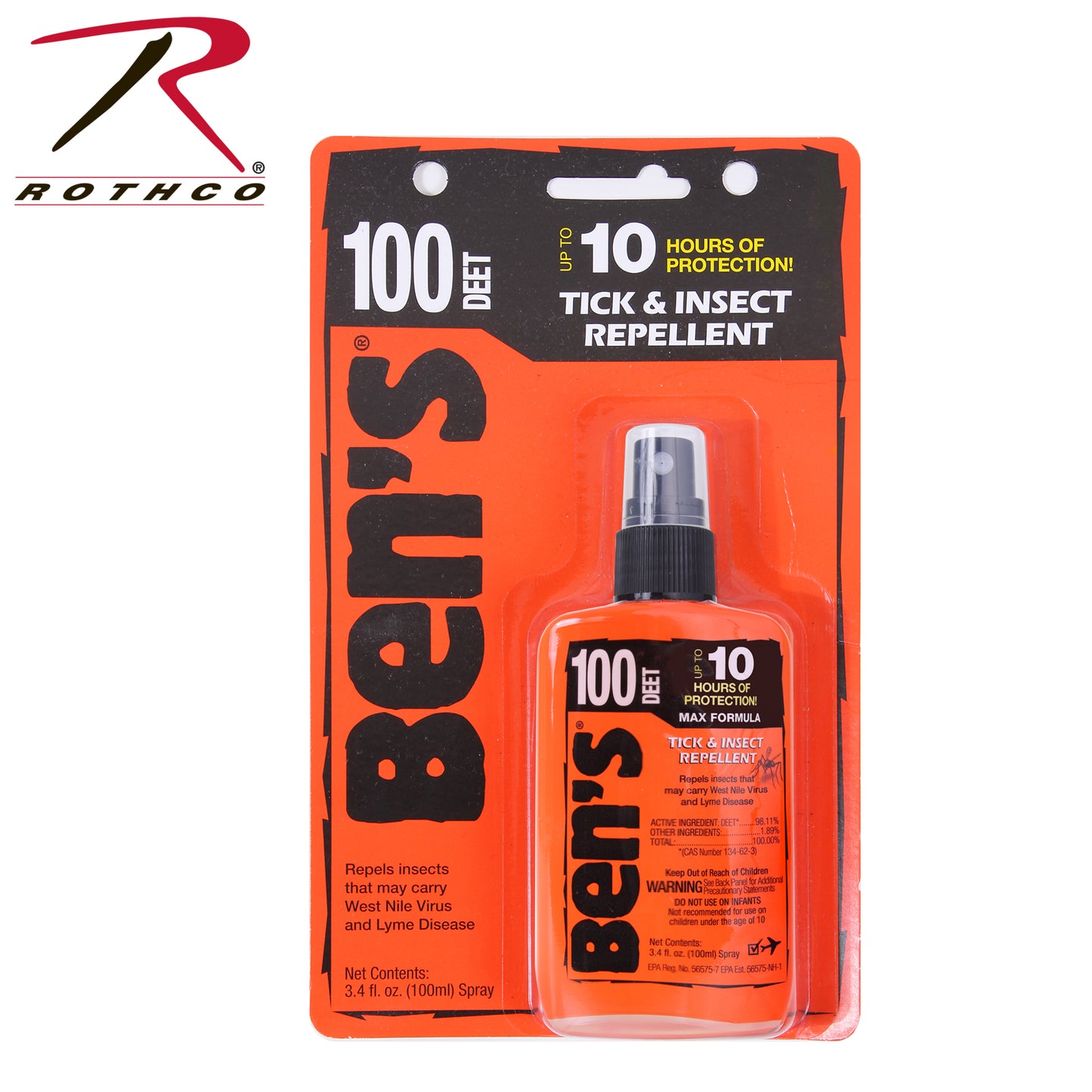 Ben's 100 Max DEET Insect Repellent Spray Pump