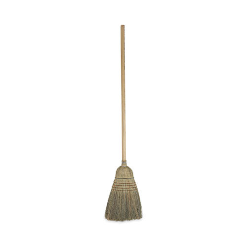 Warehouse Broom, Corn Fiber Bristles, 56" Overall Length, Natural-(BWK932CEA)