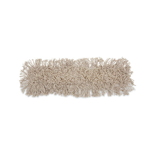 Mop Head, Dust, Cotton, 24 x 3, White-(BWK1024)