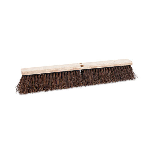 Floor Brush Head, 3.25" Natural Palmyra Fiber Bristles, 24" Brush-(BWK20124)